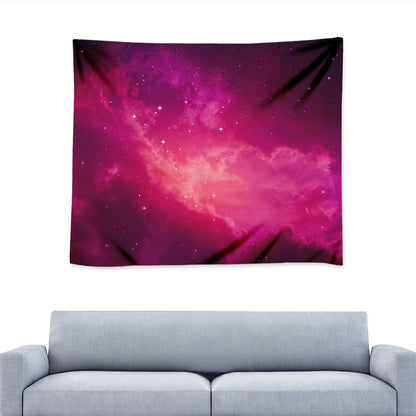 Purple Nebula Cloud Galaxy Space Print Tapestry