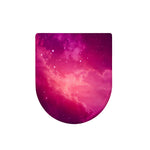 Purple Nebula Cloud Galaxy Space Print Toilet Lid Cover