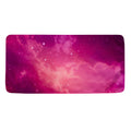 Purple Nebula Cloud Galaxy Space Print Towel