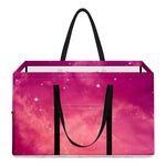 Purple Nebula Cloud Galaxy Space Print Utility Tote Bag