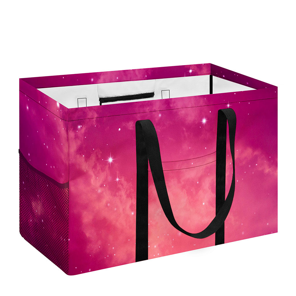 Purple Nebula Cloud Galaxy Space Print Utility Tote Bag