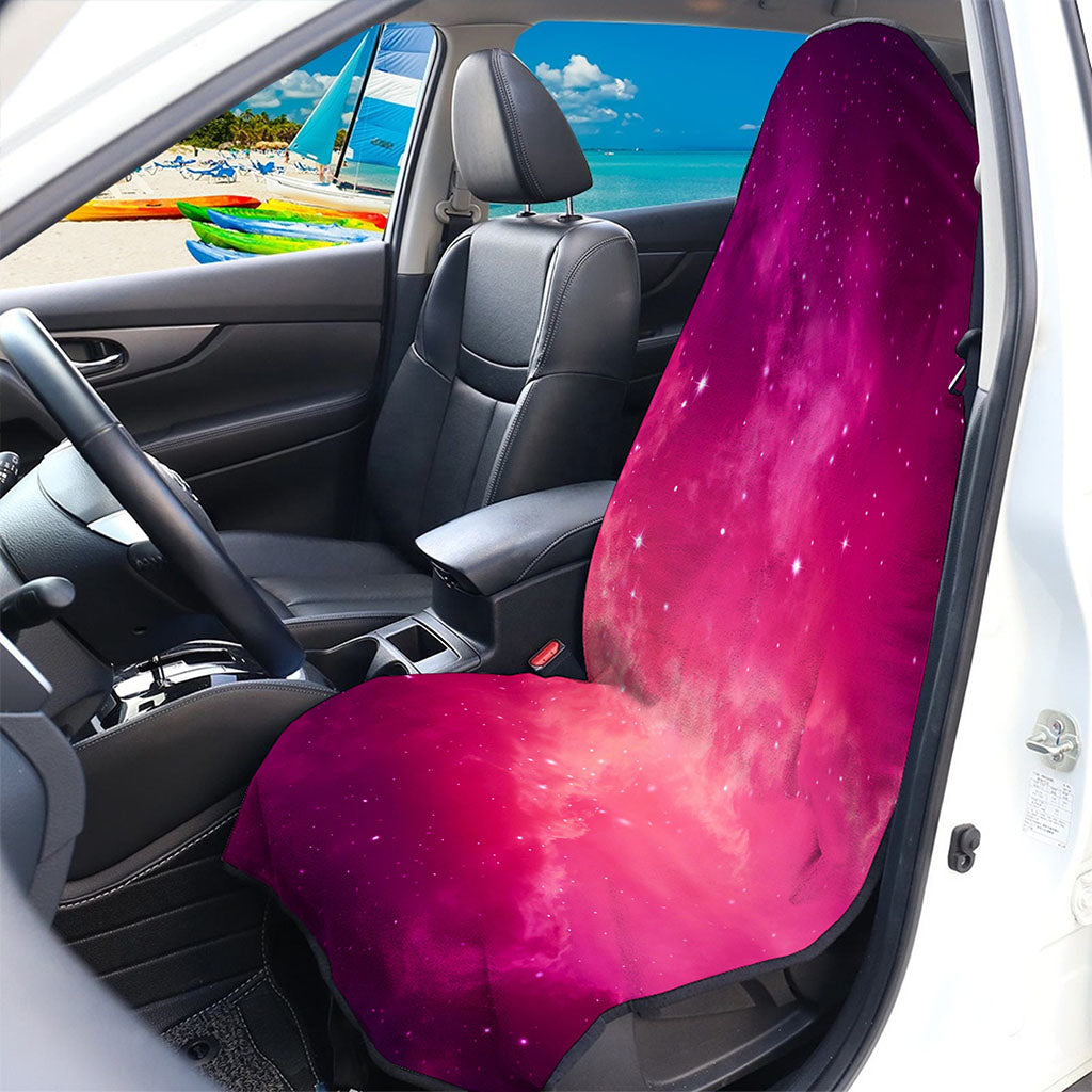 Purple Nebula Cloud Galaxy Space Print Waterproof Car Seat Cover