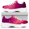 Purple Nebula Cloud Galaxy Space Print White Chunky Shoes