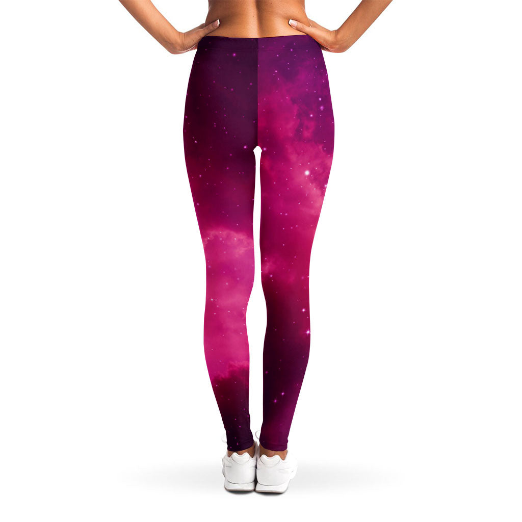 Purple Nebula Cloud Galaxy Space Print Women's Leggings