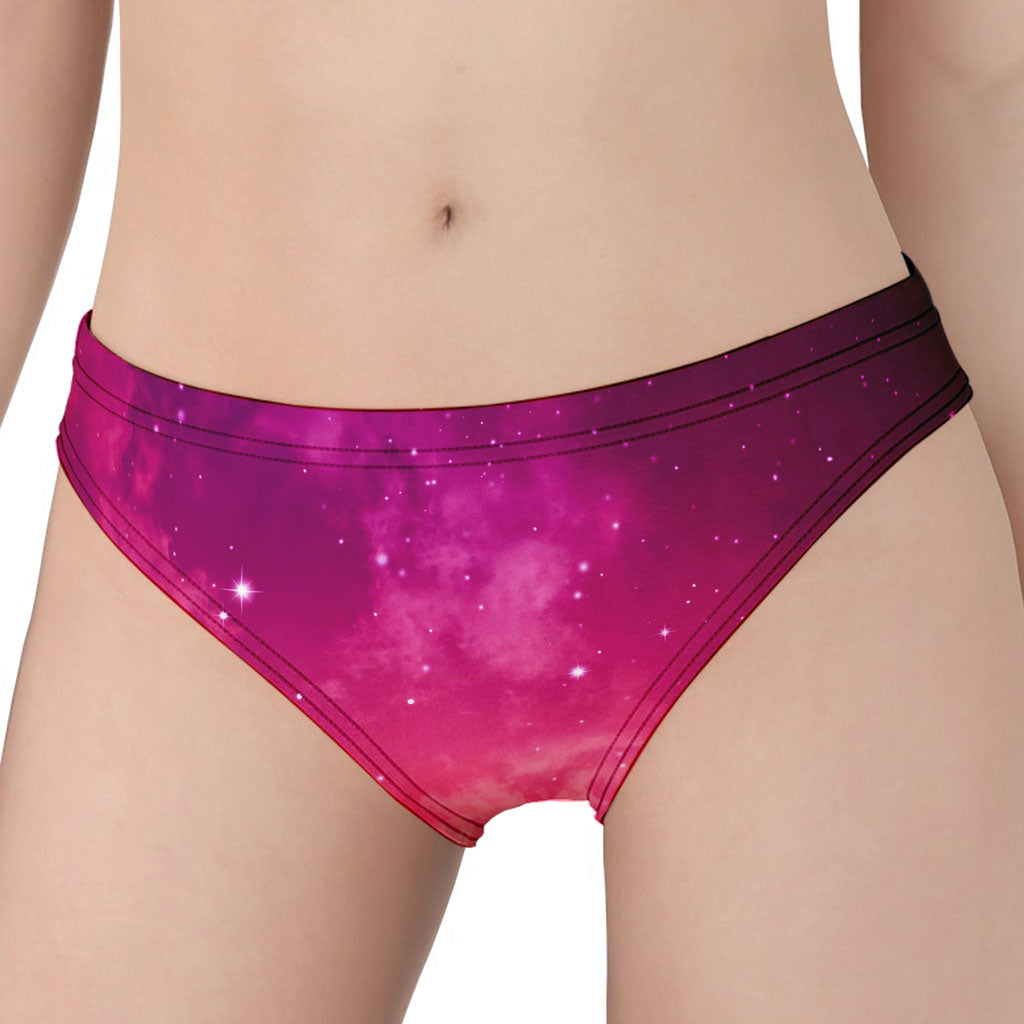 Purple Nebula Cloud Galaxy Space Print Women's Panties