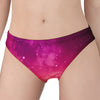 Purple Nebula Cloud Galaxy Space Print Women's Panties