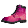 Purple Nebula Cloud Galaxy Space Print Work Boots