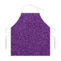 Purple (NOT Real) Glitter Print Adjustable Apron