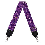 Purple (NOT Real) Glitter Print Bag Strap