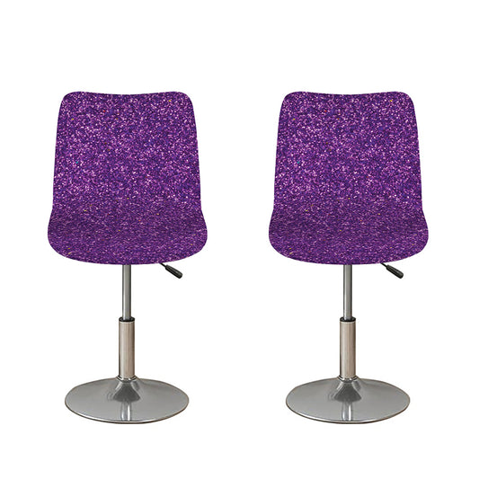 Purple (NOT Real) Glitter Print Bar Stool Covers