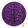 Purple (NOT Real) Glitter Print Basketball