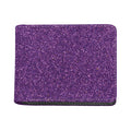 Purple (NOT Real) Glitter Print Bifold Wallet