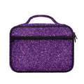 Purple (NOT Real) Glitter Print Briefcase Bible Bag