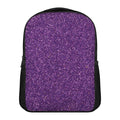 Purple (NOT Real) Glitter Print Casual Backpack