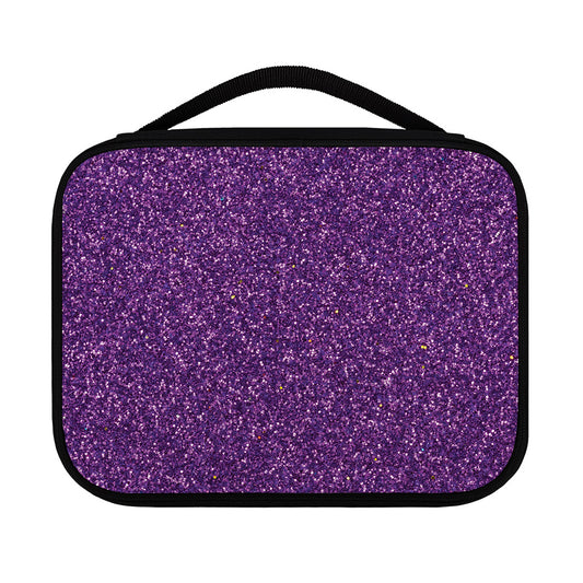 Purple (NOT Real) Glitter Print Classic Bible Case