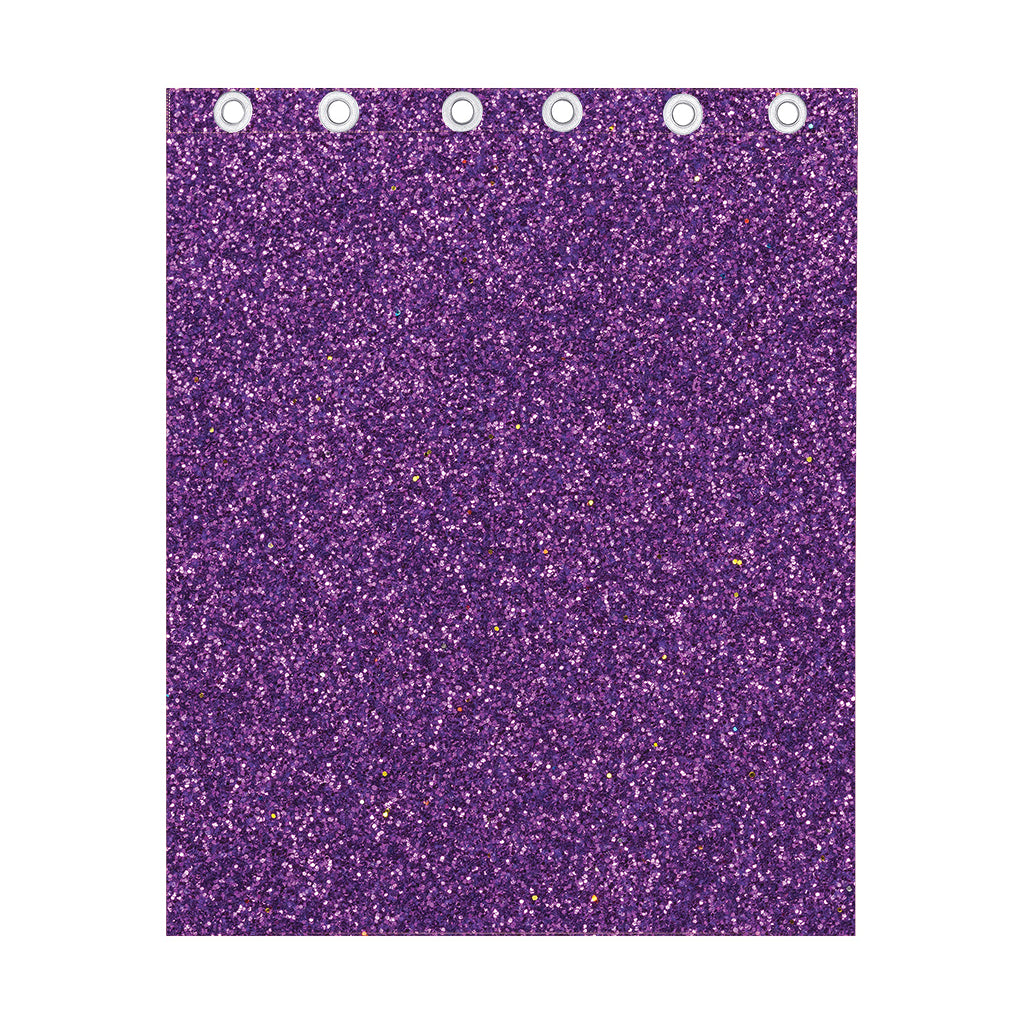 Purple (NOT Real) Glitter Print Curtain