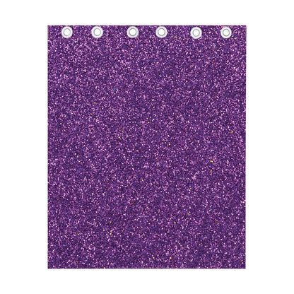 Purple (NOT Real) Glitter Print Curtain