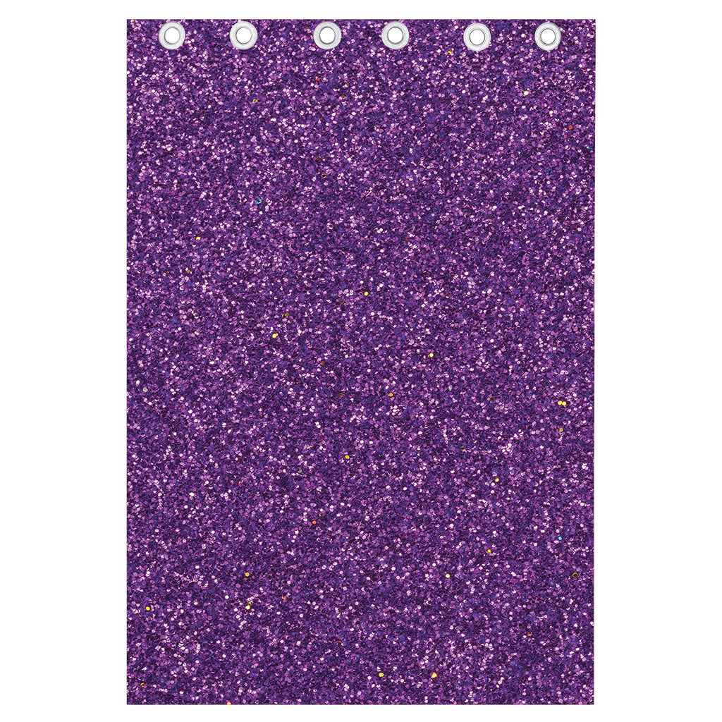 Purple (NOT Real) Glitter Print Curtain