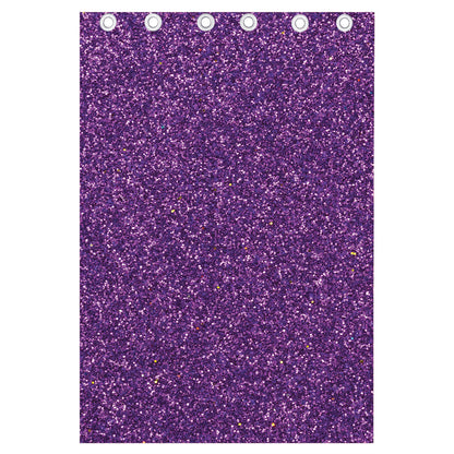 Purple (NOT Real) Glitter Print Curtain