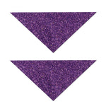 Purple (NOT Real) Glitter Print Dog Bandana