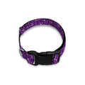 Purple (NOT Real) Glitter Print Dog Collar