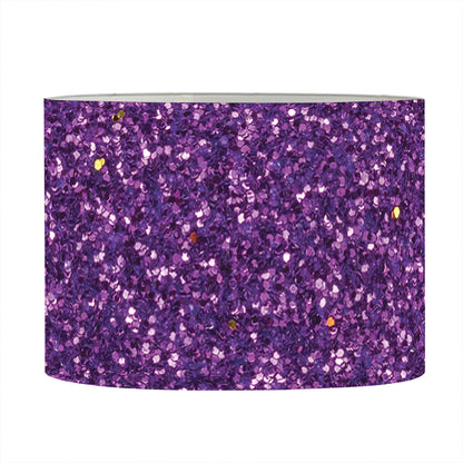 Purple (NOT Real) Glitter Print Drum Lamp Shade
