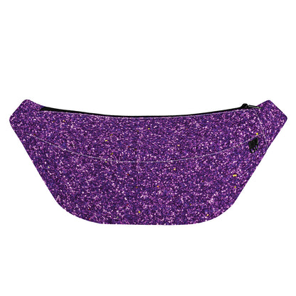 Purple (NOT Real) Glitter Print Fanny Pack