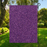 Purple (NOT Real) Glitter Print Garden Flag