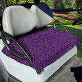 Purple (NOT Real) Glitter Print Golf Cart Seat Cover