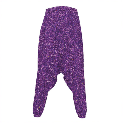 Purple (NOT Real) Glitter Print Hammer Pants