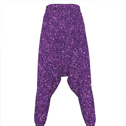 Purple (NOT Real) Glitter Print Hammer Pants