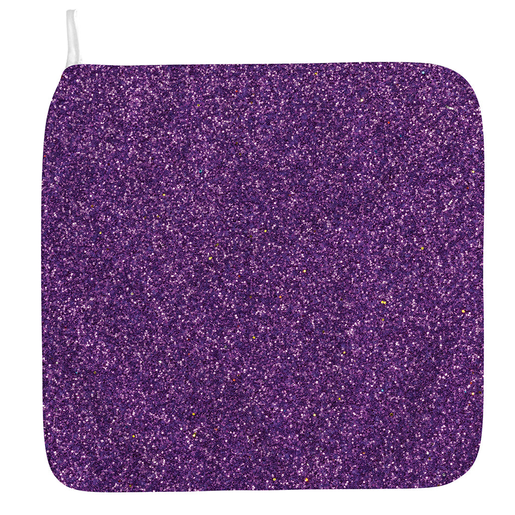 Purple (NOT Real) Glitter Print Hand Towel