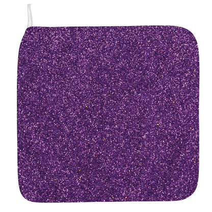 Purple (NOT Real) Glitter Print Hand Towel