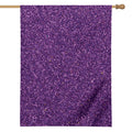 Purple (NOT Real) Glitter Print House Flag