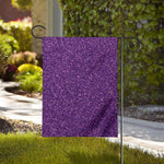 Purple (NOT Real) Glitter Print House Flag