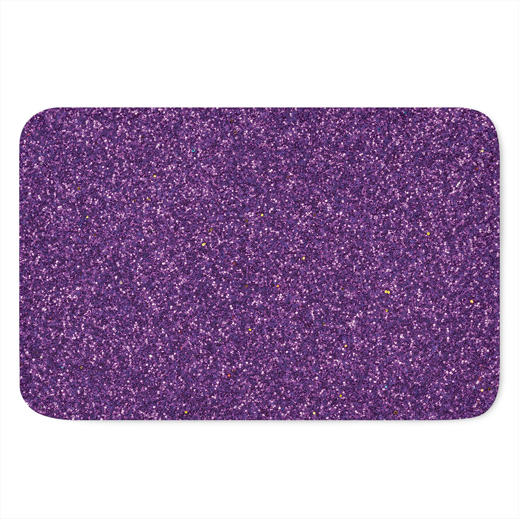 Purple (NOT Real) Glitter Print Indoor Door Mat