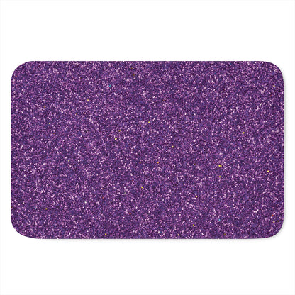Purple (NOT Real) Glitter Print Indoor Door Mat