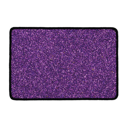 Purple (NOT Real) Glitter Print Kitchen Mat