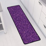 Purple (NOT Real) Glitter Print Long Kitchen Mat