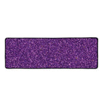 Purple (NOT Real) Glitter Print Long Kitchen Mat