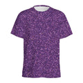 Purple (NOT Real) Glitter Print Men's Athletic T-Shirt