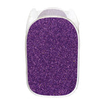 Purple (NOT Real) Glitter Print Mesh Laundry Hamper