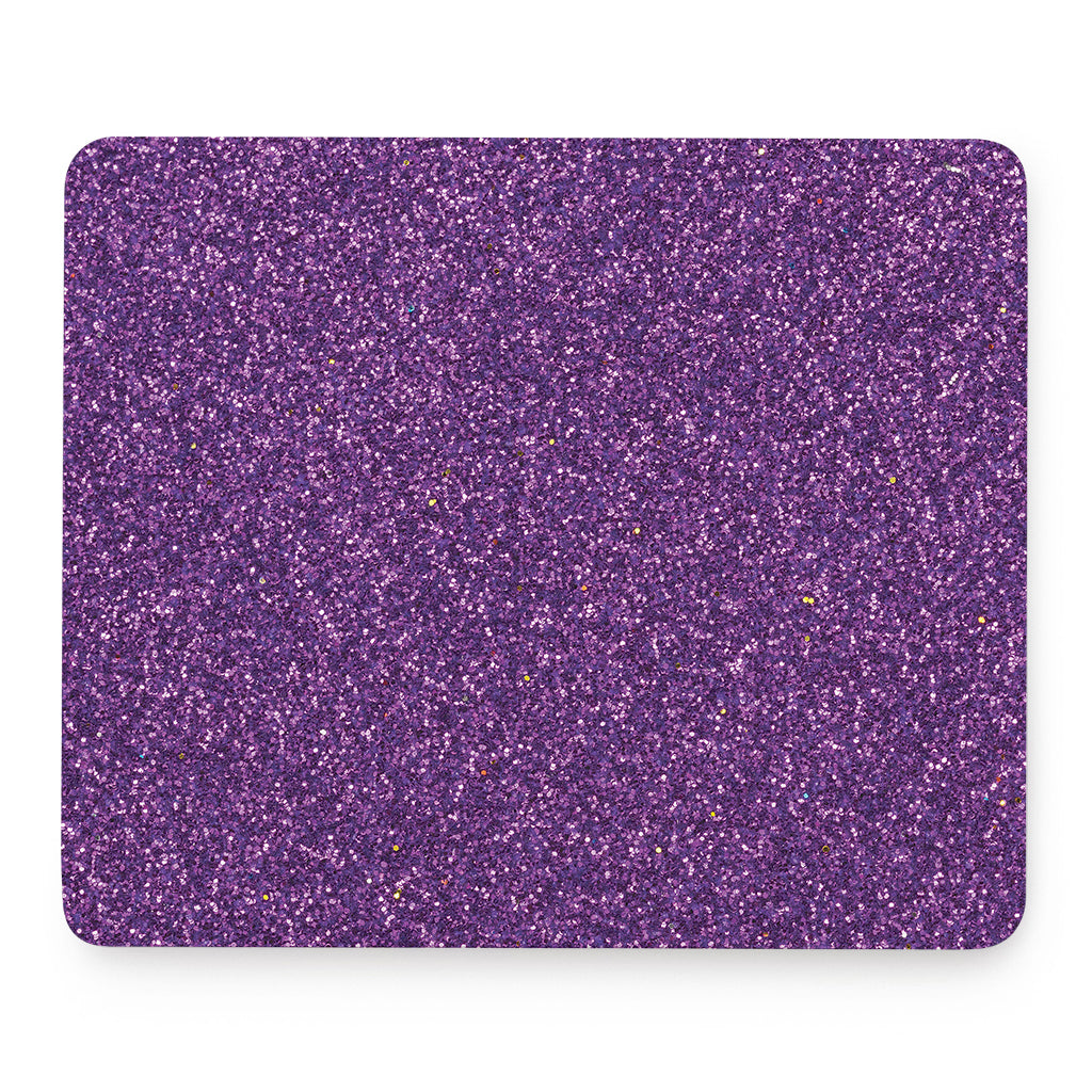 Purple (NOT Real) Glitter Print Mouse Pad