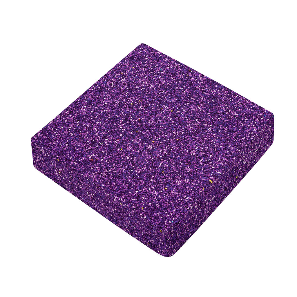 Purple (NOT Real) Glitter Print Outdoor Seat Cushion Cover