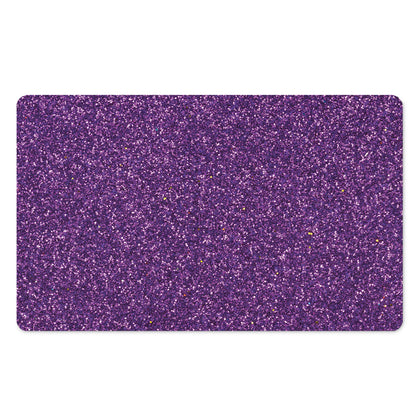 Purple (NOT Real) Glitter Print Polyester Doormat