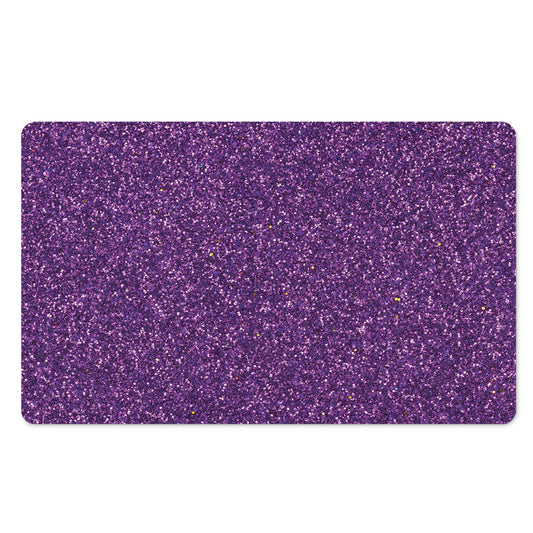 Purple (NOT Real) Glitter Print Polyester Doormat