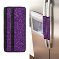 Purple (NOT Real) Glitter Print Refrigerator Handle Covers