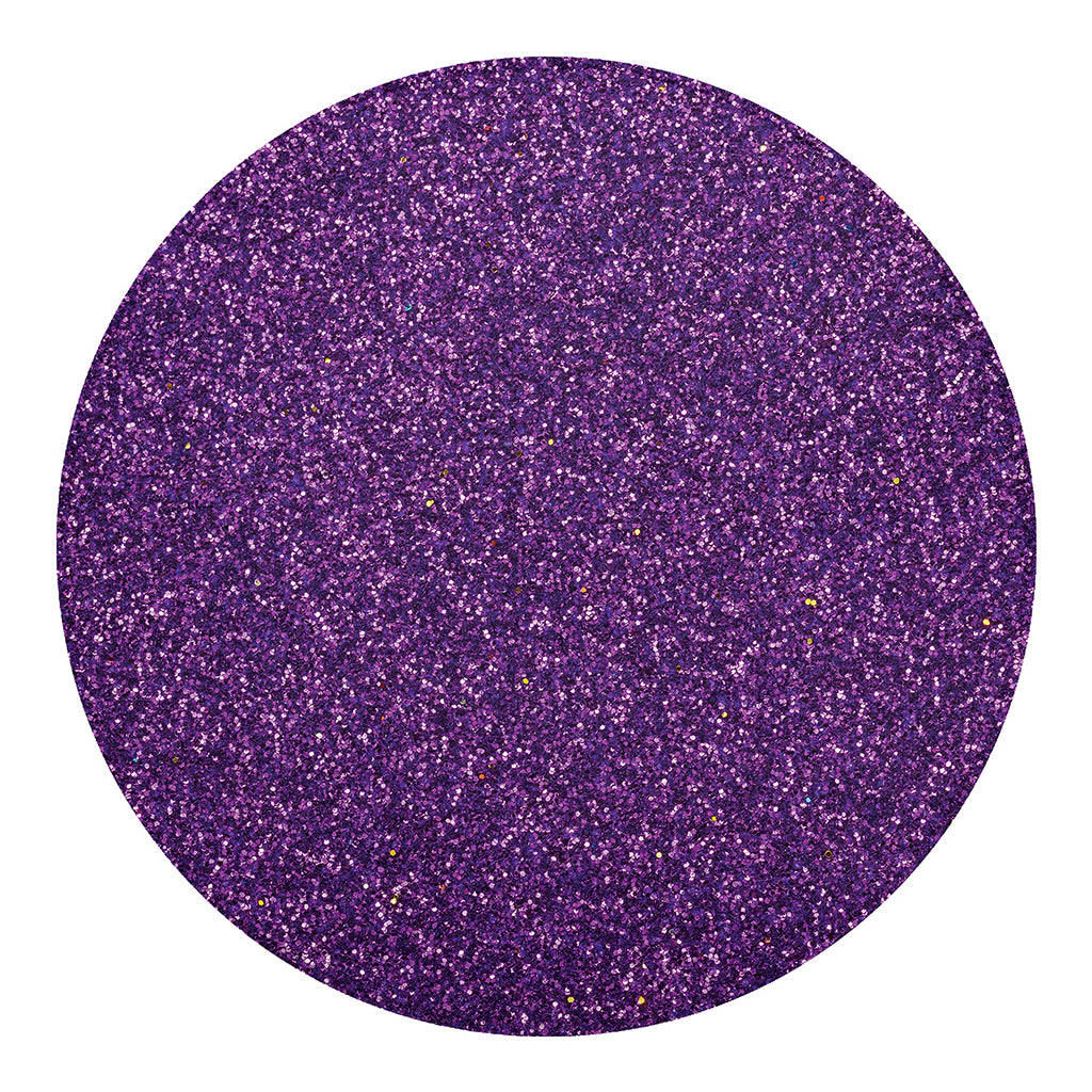 Purple (NOT Real) Glitter Print Round Blanket