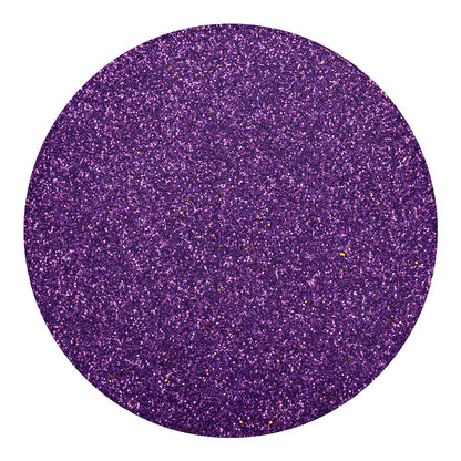 Purple (NOT Real) Glitter Print Round Blanket