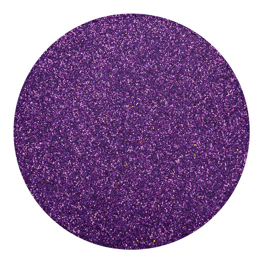 Purple (NOT Real) Glitter Print Round Blanket